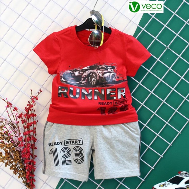 Set bộ bé trai runner