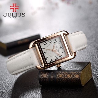 Thời trang đồng hồ nữ julius chính hãng dây da ju1180