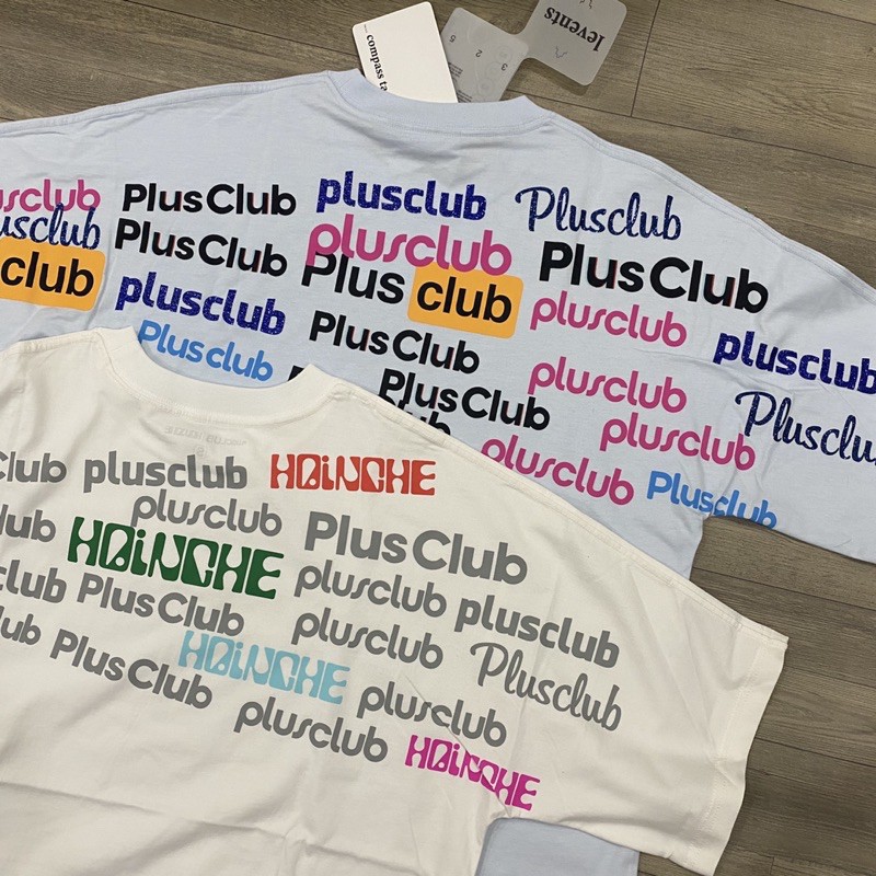 áo LEVENTS PLUSCLUB TEES - BABY BLUE / HOINGHE (mua trên 2 kèm túi tote)