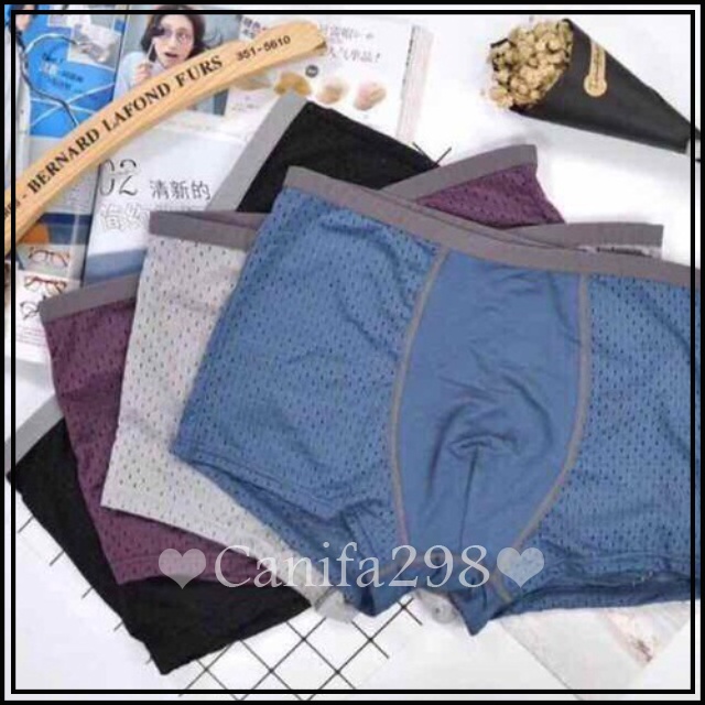 HỘP 4 QUẦN SỊP ĐÙI THÔNG HƠI THOÁNG MÁT DÀNH CHO nAM