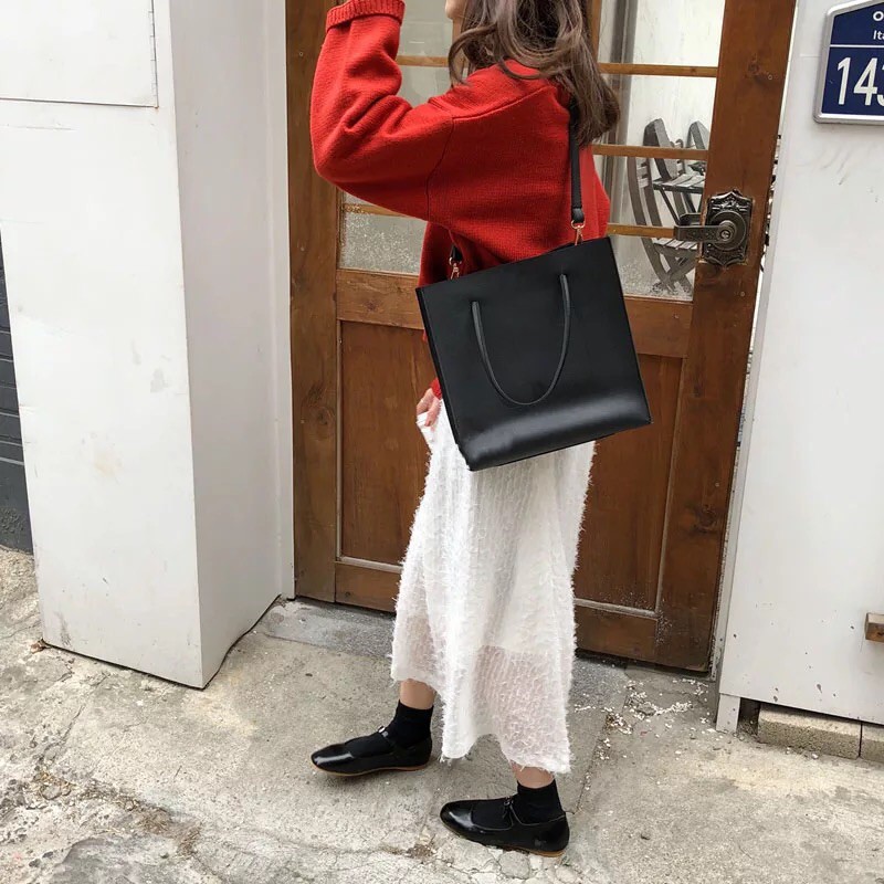 [SẴN- CÓ VIDEO] Túi đeo vai tote da chữ nhật vừa A4 - P002 | BigBuy360 - bigbuy360.vn