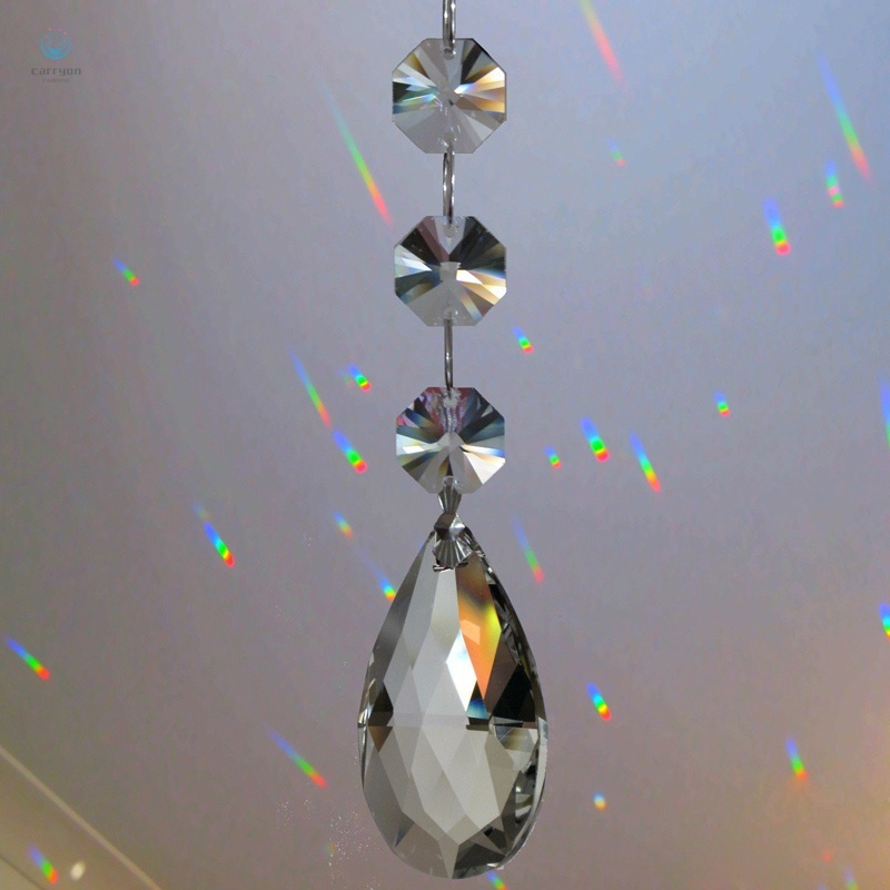 1 Lăng Kính Cầu Vồng Lấp Lánh Treo Trang Trí Sân Vườn