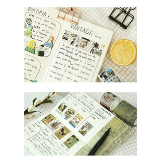 MD - Combo washi tape, sticker và stamp