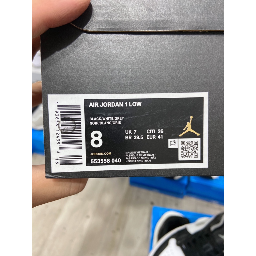 Giày Air Jordan 1 Low Smoke Grey v3 - Phiên bản cao cấp