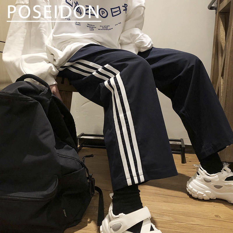 Quần 3 viền nam Ống Rộng Unisex