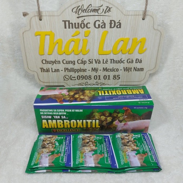 Ambroxitil - t͢h͢u͢ố͢c͢ úm gà con philippine (COMBO 2 GÓI)