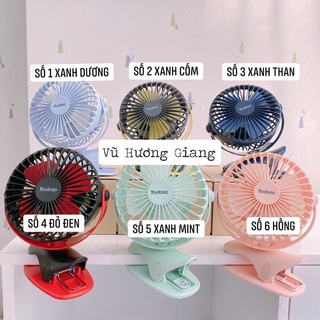 Quạt kẹp xe đẩy yoobao 6400mah pin siêu khỏe , cực mát