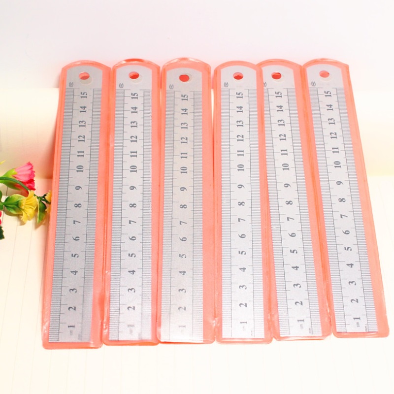 Thước đo 15cm bằng thép không gỉ tinh tế tiện dụng