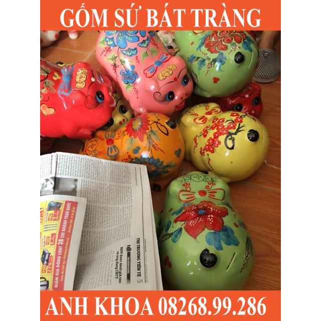 Lợn tiết kiệm to - Gốm sứ Bát Tràng Anh Khoa