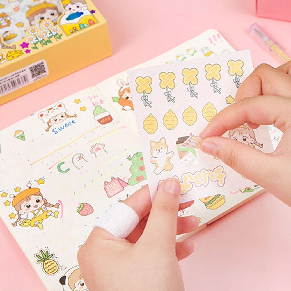 CHOOKEY Bộ Sticker Dán Trang Trí Sổ Tay 10 * 10 cm