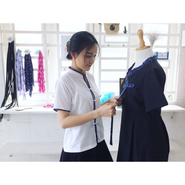 Áo Shanghai - Áo Thượng Hải thiết kế (hình thật tự chụp)
