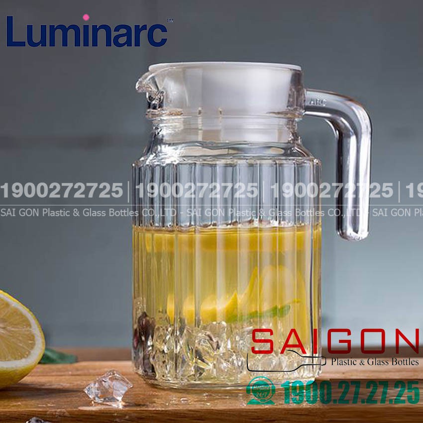 Bình Nước Thủy Tinh Luminarc Quadro 500ml | Luminarc G2667 , Thủy Tinh Cao Cấp