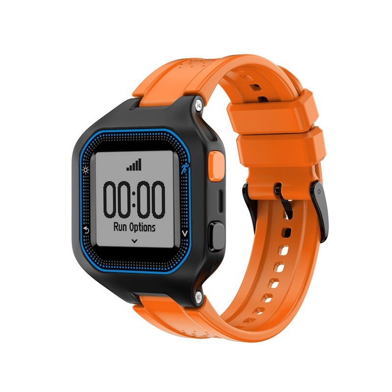 Dây Đeo Thay Thế Chất Liệu Da Màu Nâu Cho Đồng Hồ Garmin- Forerunner 25