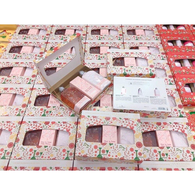 XMAS - Set L'Occitane (kem dưỡng da tay - dưỡng thể - sữa tắm)