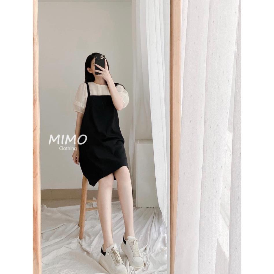 VIP SET ÁO YẾM ĐEN XUÔNG CỰC XINH, VÁY ĐI HỌC ĐI CHƠI CHO NÀNG