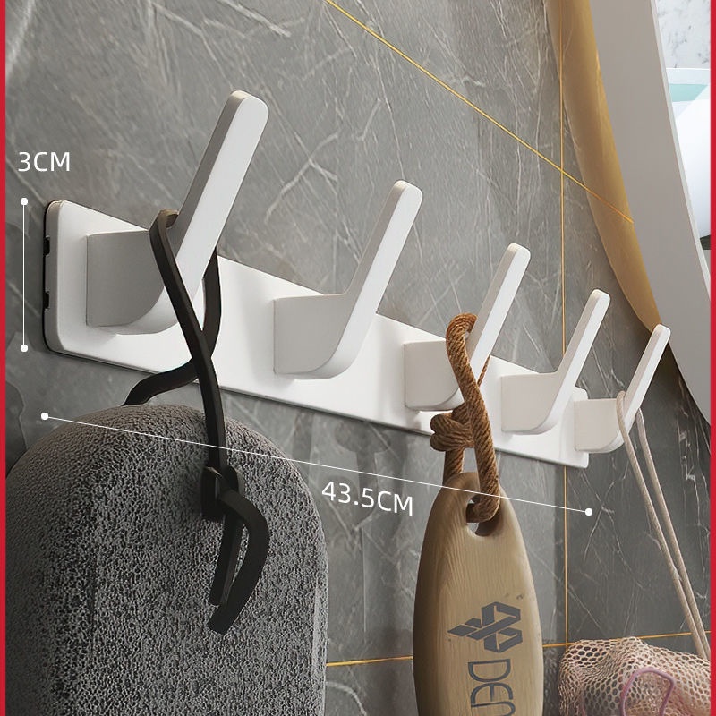 Móc Dán Tường Bằng Hợp Kim Nhôm Dày Dặn Siêu Chắc Tiện Dụng Cho Nhà Tắm