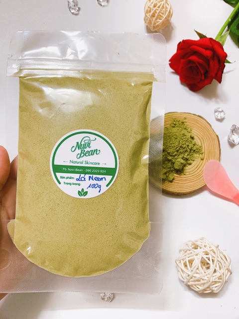 Túi 100g/200g bột Lá Neem handmade - Ngừa mụn, se lỗ chân lông giúp sáng da mềm mịn