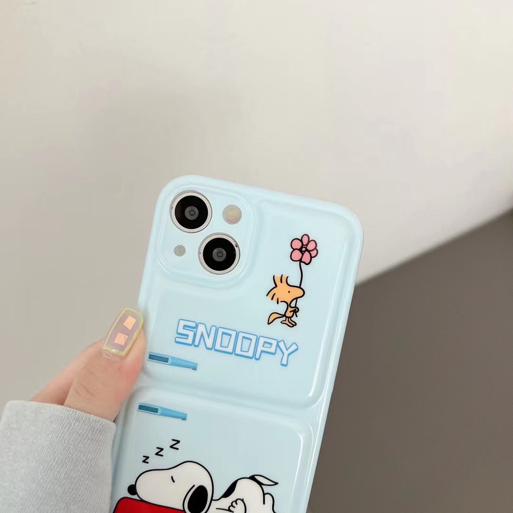 Ốp Điện Thoại Hình Snoopy 3D Cho iPhone 13 Pro Max 12 Pro Max 11 Pro Max XR X Xs Max