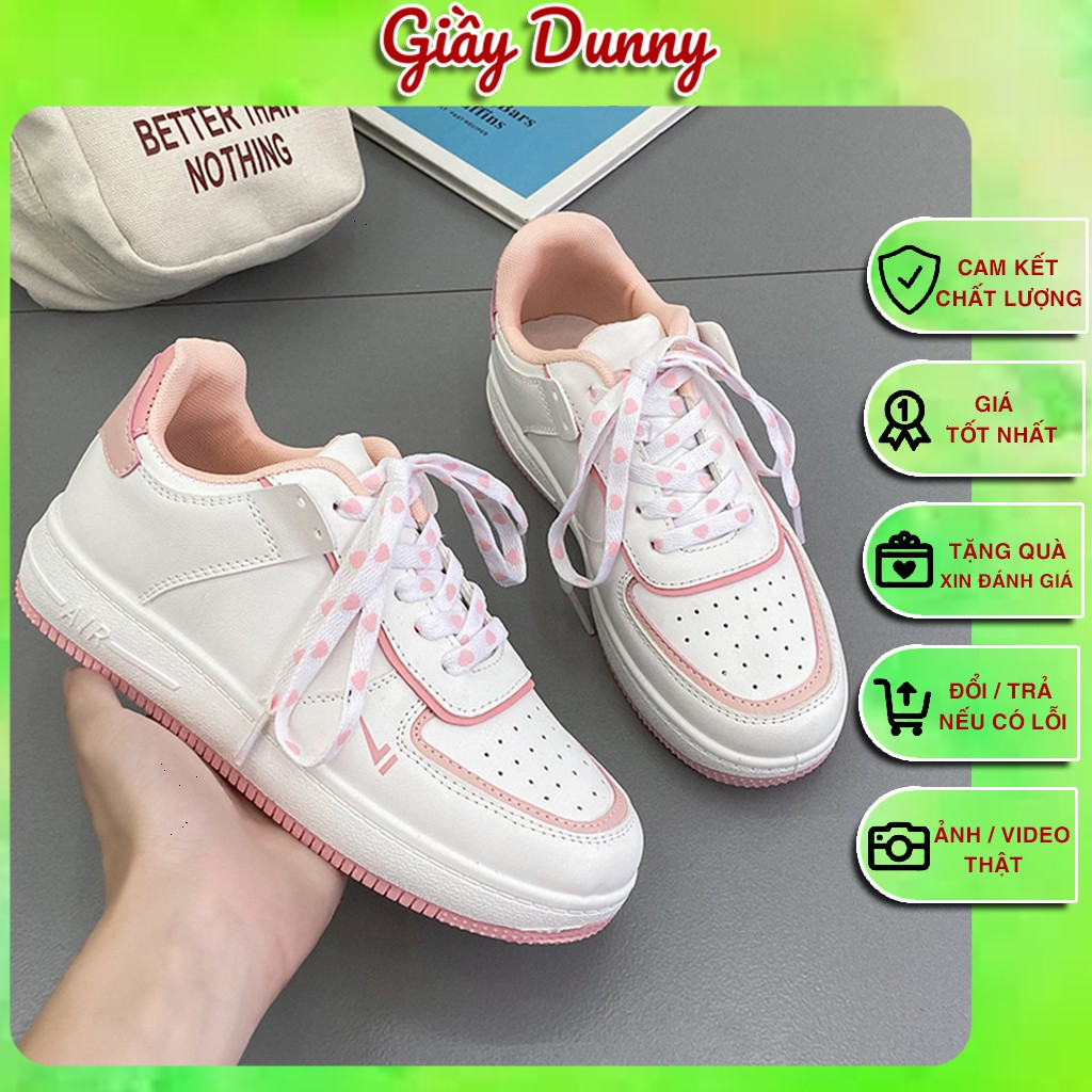 Giày thể thao nữ air force 1 custom màu xanh / hồng, Giày sneaker nữ AF1 hàng Trung chuẩn đẹp Hot 2021