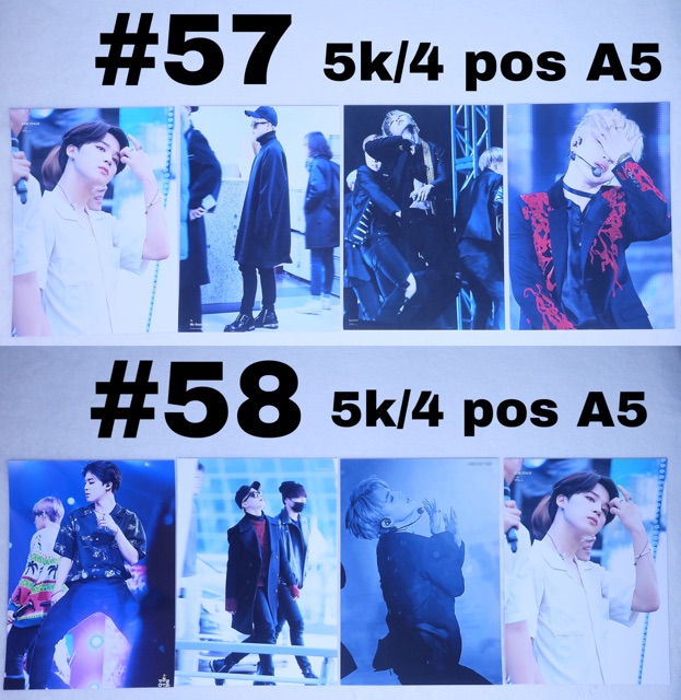 (Có sẵn) Sale poster A5 Jimin / RM BTS