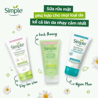 [HOT SALE ]Sữa Rửa Mặt Simple Gel 150ml
