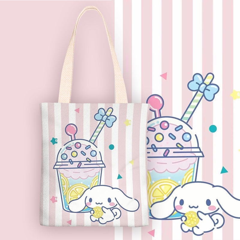 Túi vải canvas in hình chú chó đáng yêu