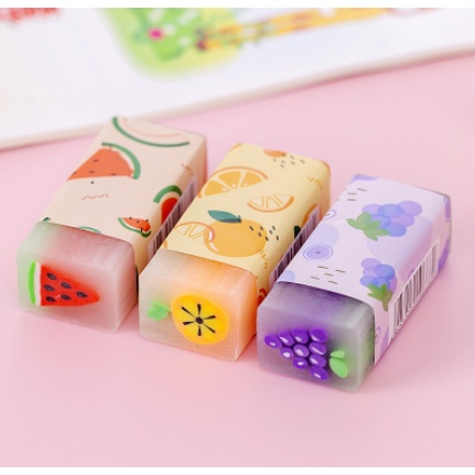 Tẩy quả bơ hoa quả T104 gôm cute dễ thương