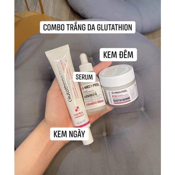 BỘ 3 COMBO DƯỠNG TRẮNG MEDIPEEL GLUTHIONE