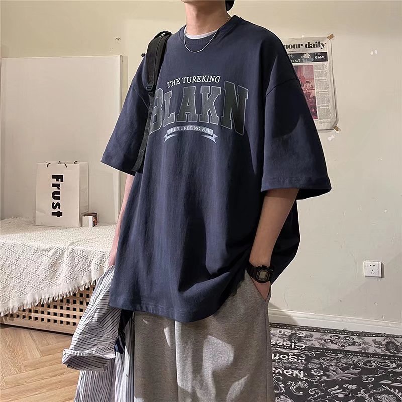 Áo Thun Tay Ngắn Dáng Rộng Thiết Kế Mới Thời Trang Mùa Hè Theo Phong Cách Hàn Quốc Cho Cả Nam Và Nữ