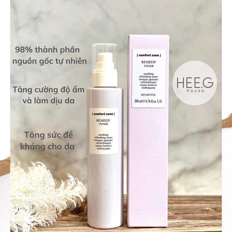 Bộ chăm sóc cấp nước cho da Comfort zone siêu đỉnh: toner nước thần serum gel cream hydramemory / renight cream