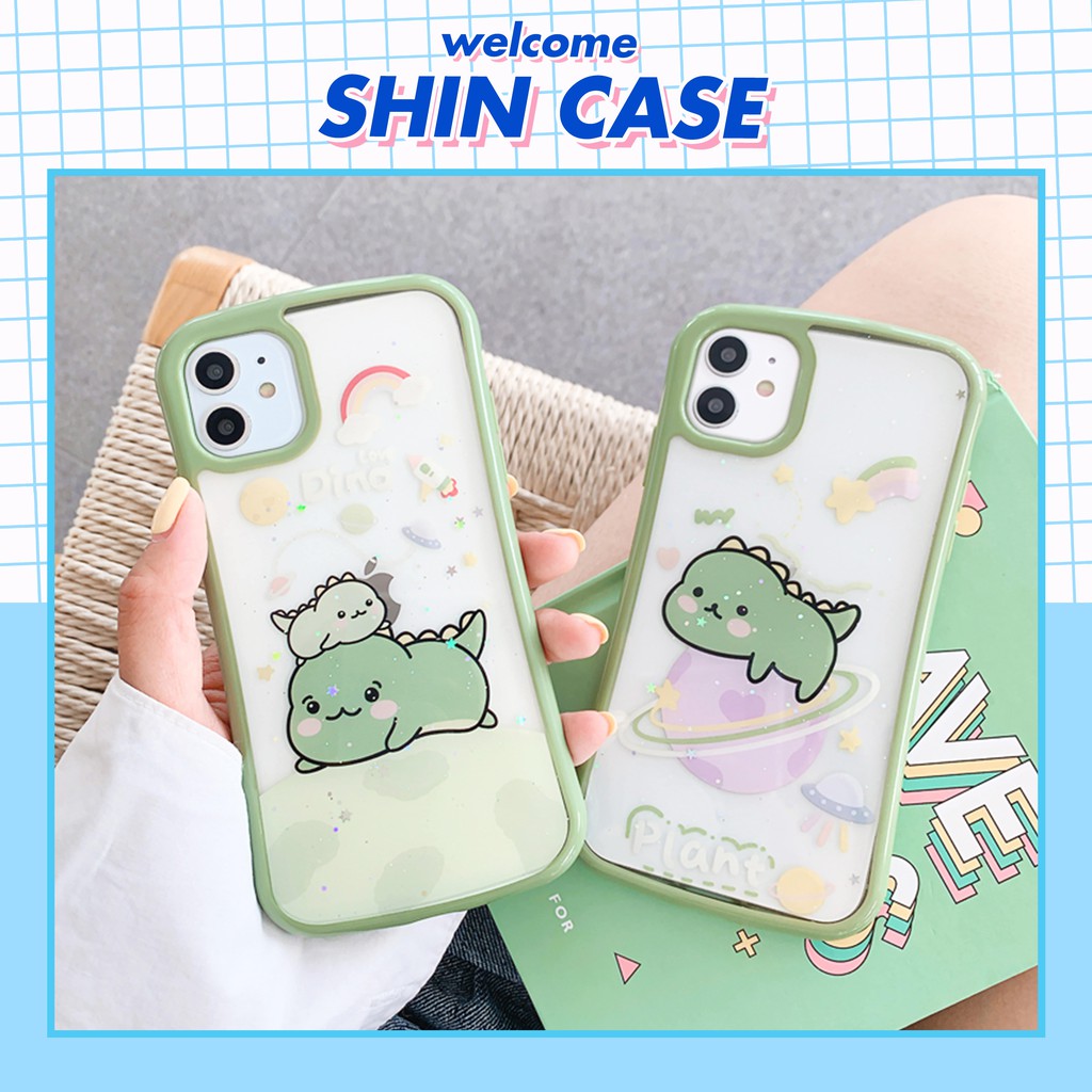 Ốp lưng iphone Dino V2 viền cong 5/5s/6/6plus/6s/6splus/7/7plus/8/8plus/x/xr/xs/11/12/pro/max/plus/promax | BigBuy360 - bigbuy360.vn