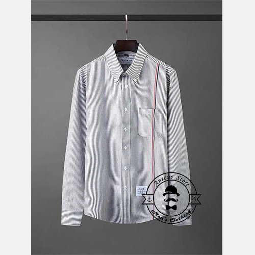 Sơ mi Thom Browne Kẻ Nhỏ Sọc Túi