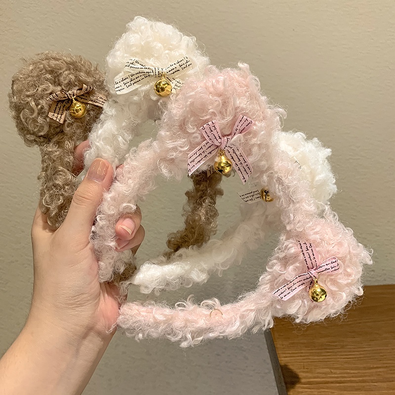 Băng Đô Len Lông Cừu Mềm Mại Thoải Mái Thời Trang Thu Đông Cho Nữ