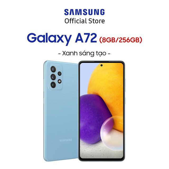 [Mã SKAMA07 giảm 8% đơn 250k]Điện Thoại Samsung Galaxy A72 (8GB/256GB) - Hãng Phân Phối Chính Thức | BigBuy360 - bigbuy360.vn