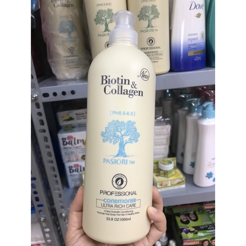 Cặp Dầu Gội Xả Biotin Collagen Chống Rụng Kích Thích Mọc Tóc Siêu Mềm Mượt Chính Hãng