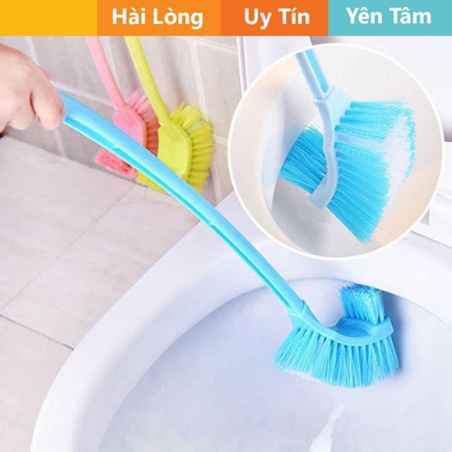 Cọ toilet 2 đầu tiện dụng ( giao màu ngẫu nhiên )