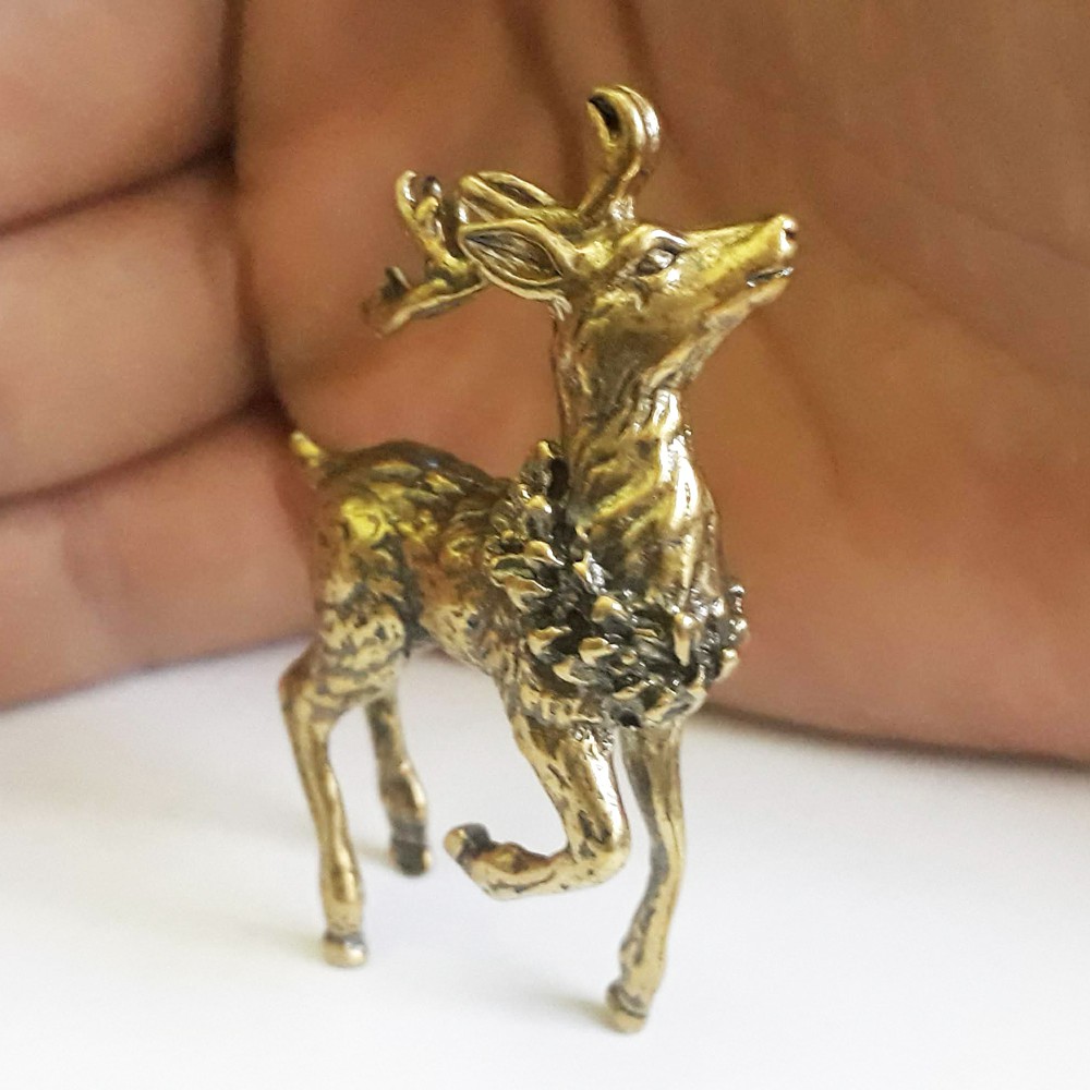 Nai mini bằng đồng giá rẻ làm phụ kiện tiểu cảnh, phụ kiện bàn trà, trang trí bonsai, làm quà tặng | BigBuy360 - bigbuy360.vn