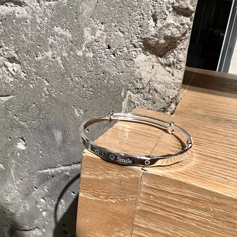 Nữ thời trang đơn giản Vòng tay mặt cười Vòng tay cá tính có thể điều chỉnh