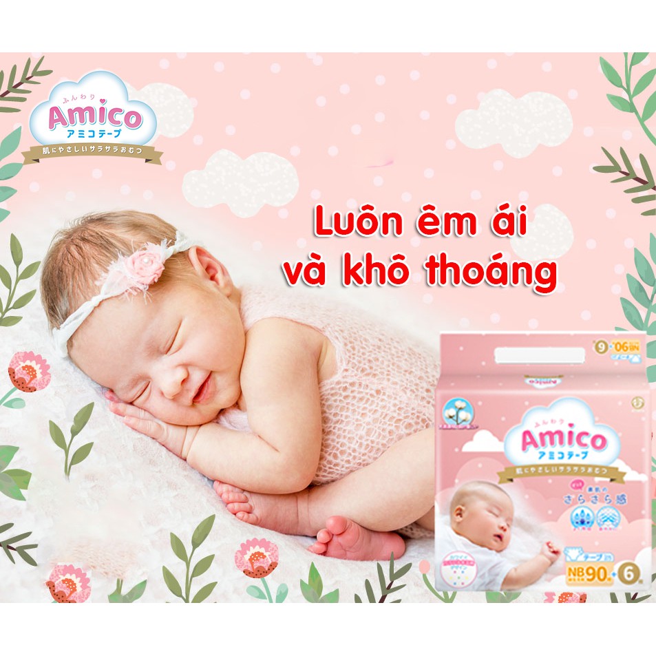 Bỉm dán/quần AMICO Nhật nội địa PREMIUM