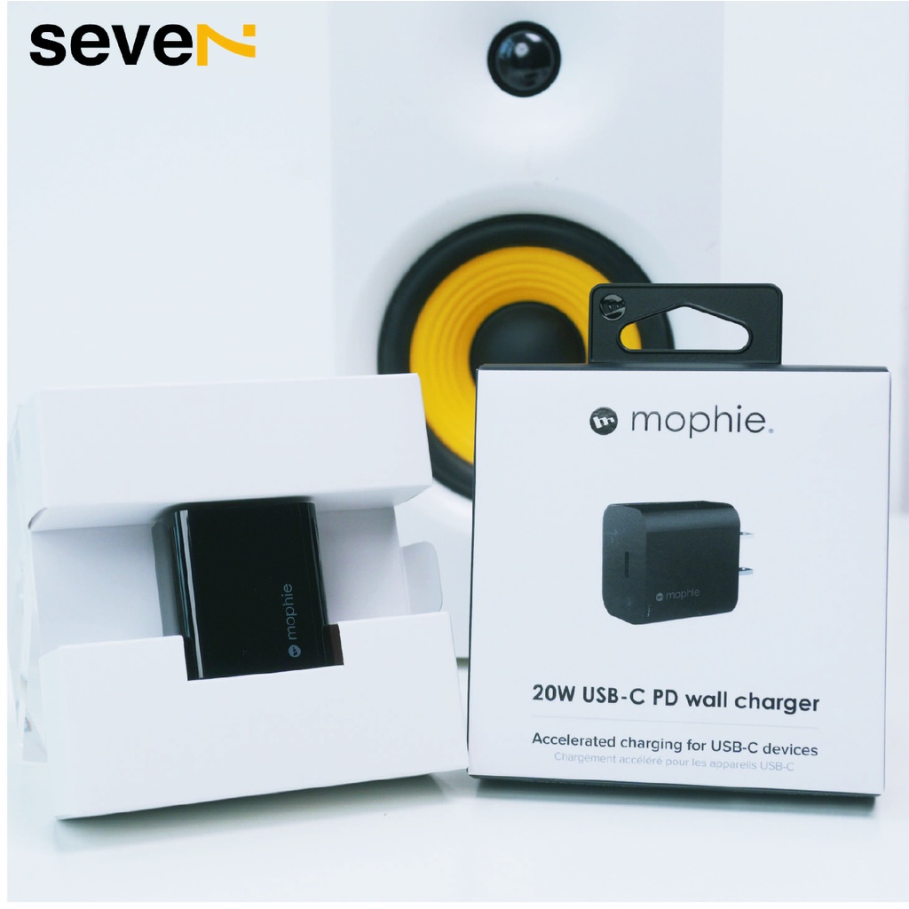 Củ sạc Mophie PD 20W USB C Black 409907596