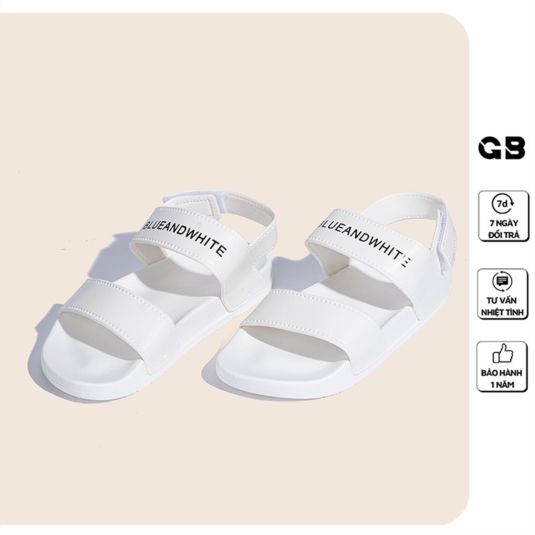 Giày Sandal nữ giayBOM quai ngang khóa dán đế cao 3 cm S01