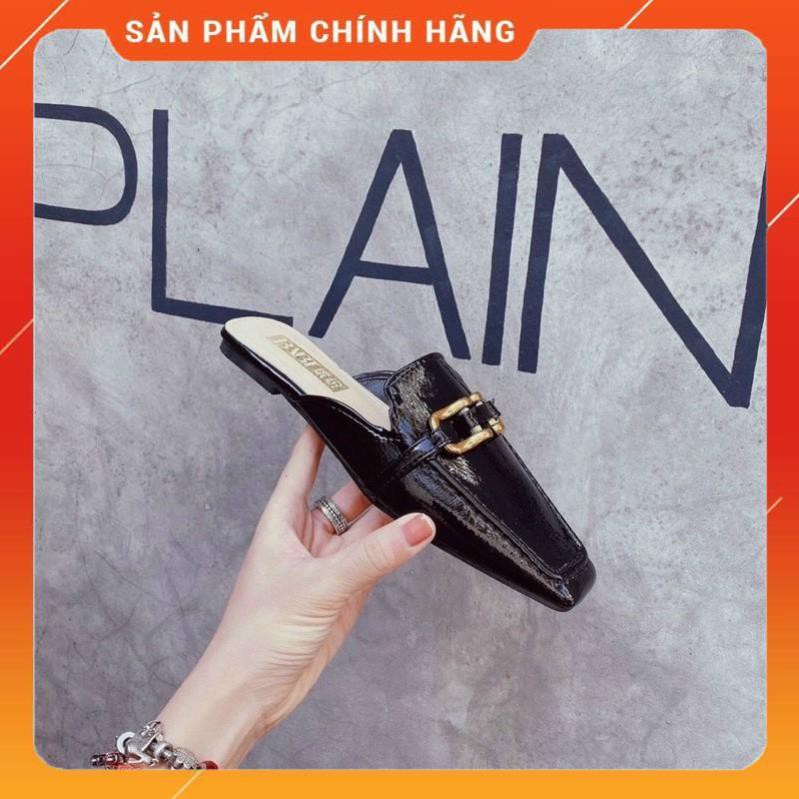 SỤC MŨI VUÔNG DA BÓNG TAG VÀNG FULLBOX -sale