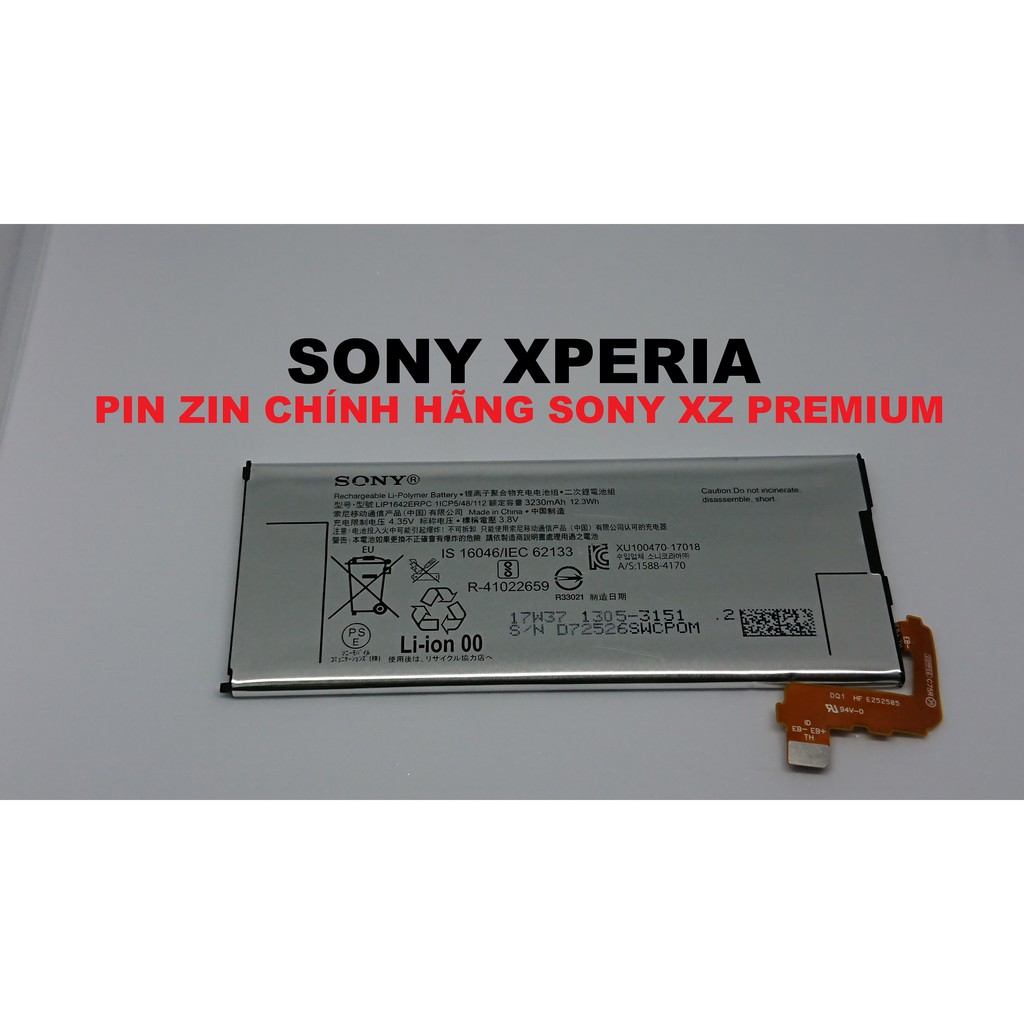 [PIN ZIN CHÍNH HÃNG SONY XPERIA XZ PREMIUM-G8142]