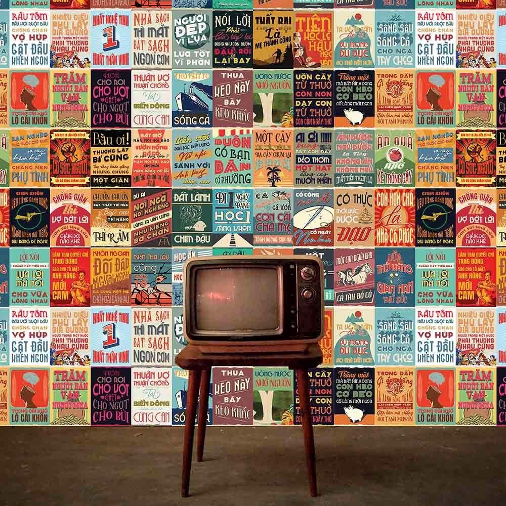 POSTER decal tranh decor dán tường Ca Dao Tục Ngữ khổ A4 1023
