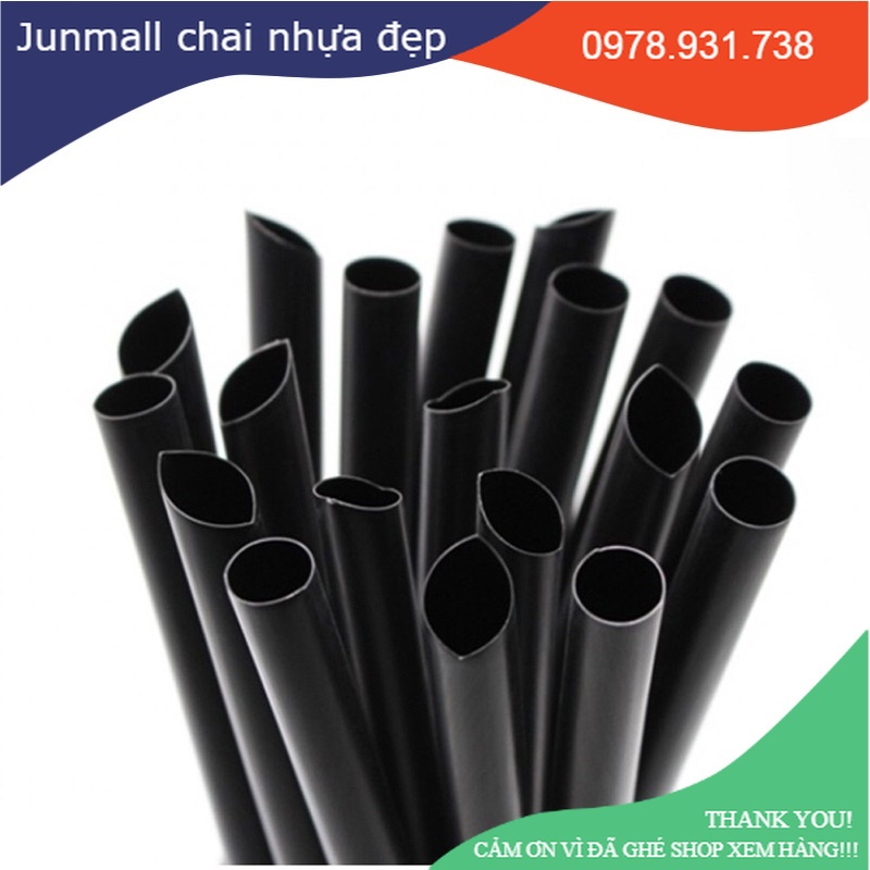 (Tách lẻ) 10 ống hút trân châu có bọc an toàn vệ sinh