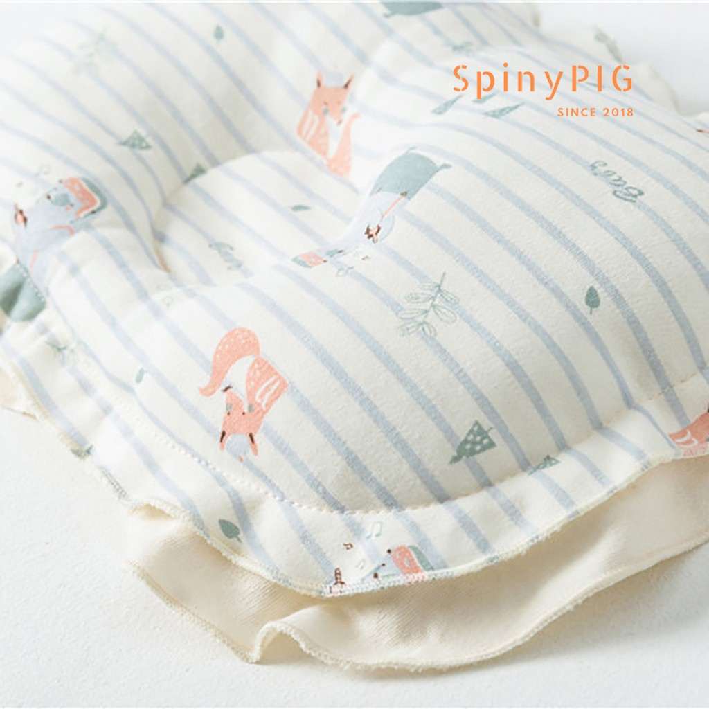 Gối cho bé sơ sinh 100% cotton hữu cơ tự nhiên an toàn cho trẻ