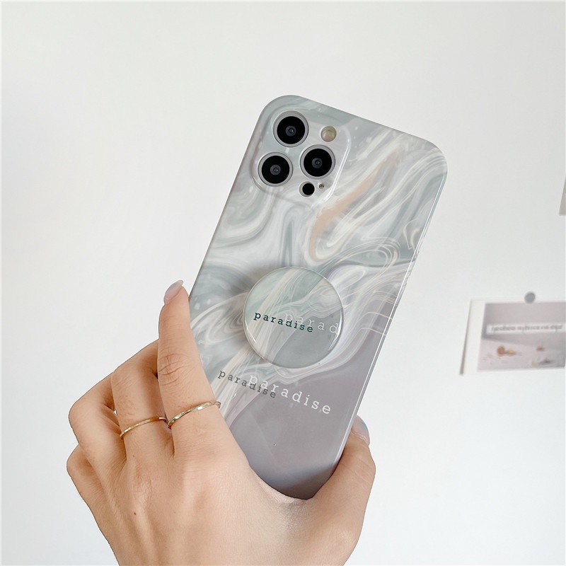 Ốp điện thoại kèm giá đỡ thích hợp cho Iphone 12 12pro 12promax 11 11promax X Xs Xr Xsmax 7 8 7plus 8plus Se 2020
