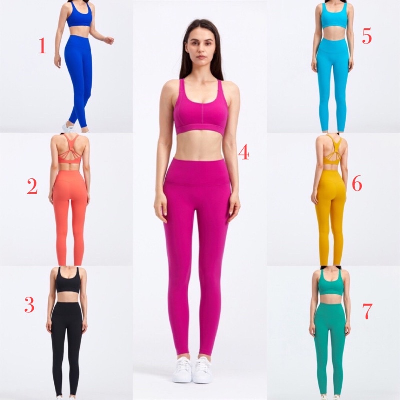 Bộ Tập Yoga Gym Chất Lulu W-Siêu Đẹp S62