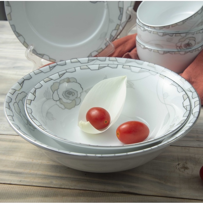 Tô choãng hoa 02 - Tô dùng đựng canh bằng sứ cao cấp Long Phương