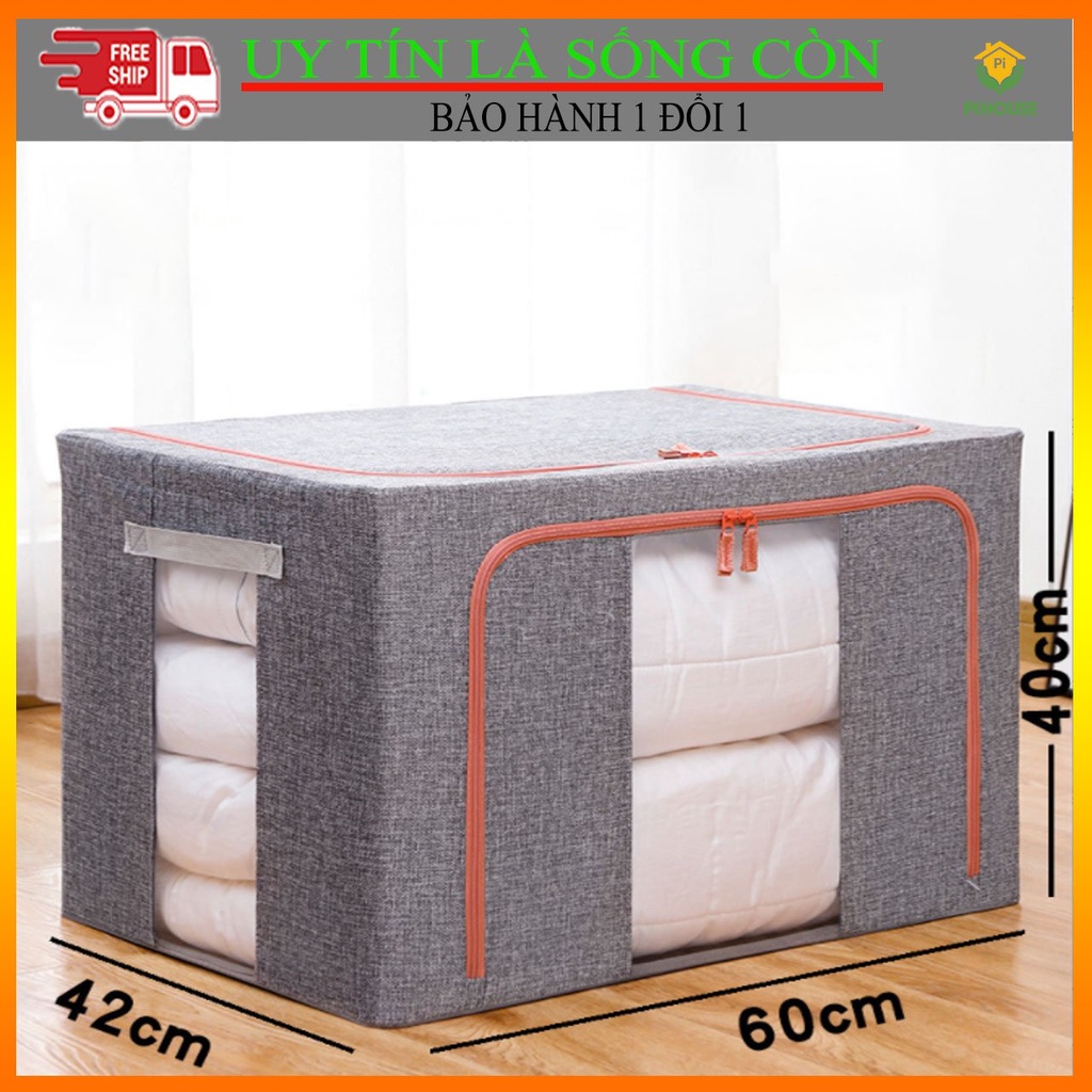 [BIG SIZE] Hộp Đựng Quần Áo Khung Thép - Gấp gọn tiện lợi, bảo quản quần áo bền đẹp